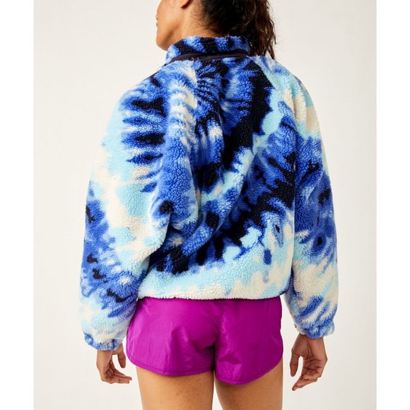 NWOT FP MOVEMENT Rocky Ridge Pullover Ocean Tie Dye Combo L Hit the Slopes blue - Picture 10 of 17